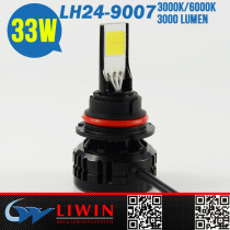 LW high power led headlight 9007 replacement 33w 3000lm 9007 led adjustable car bulbs