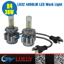 lw hottest waterproof machine work lights 12v 24v LH32-H4 36w 4800lm 4side 4x4 for jeep off road led lighting
