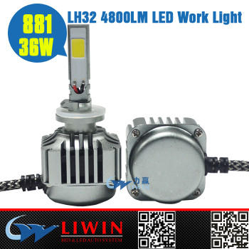 100% high quality led work lamp IP67 36W 4800LM 881 single light led healdight for car