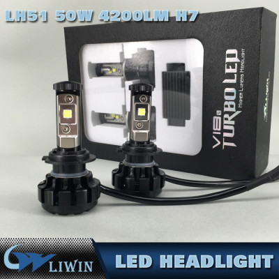50W CRE E V18 4200lm Turbo Led Car LED Headlight H7 Conversion Kit Super Bright Bulbs On Sale