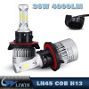 high lumen 8000lm led car bulb h1 h3 h7 h8 h9 h11 h13 9004 9005 9006 9007 h13 all in one led headlight h4-hi lo
