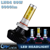 Liwin Auto Led Headlamp PHI Chips 6000LM 50W Car H4 H7 Led Headlight Bulbs H11 Car Lights 9005 9006
