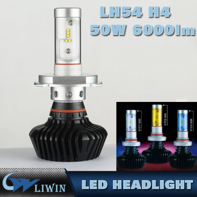 50W LED Automobiles & Motorcycles Lights H4 Hilo Car Led Headlight Auto Head Lamp White Blue Yellow Color Headlights