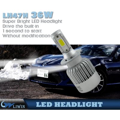 LW New Item Led Headlight C6 Led Head Lights Conversion H1 led headlight 36W 4000LM led motorcycle headlight