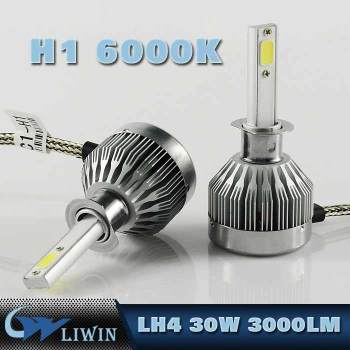 full metal 30w double sides h1 led headlight car ip67 9005 led light bulbs all in one