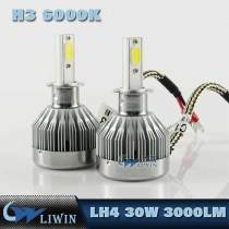 LW New products 30W 3000LM 12 volt car lights bulb h3 headlights automotive led