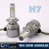 LVWON Top Quality H4 Car Led Light In Stock H1 H3 H7 H8 H9 H11 Led Car Lamp 9004 9005 9006 9007 6V Led Headlight new car logos with names