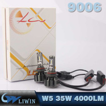 LVWON High Power 8-48V Auto HB4 9006 Led Car Headlight Conversion Kit 35W 4000LM Led Headlamp Hot Sale Popular led car door logo laser projector light