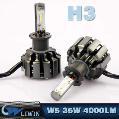 LVWON H1 H3 H4 H7 H8 H9 H11 9005 9006 HB3 HB4 Automotive Led Bulbs 6000K Led Headlight 6Gen 5W cree led car logo light
