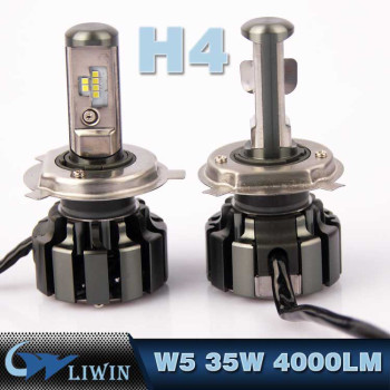 LVWON Hot Sales LED Headlight Kit 4000lm 6000K W5 H4 LED Lamp Kit 35W Car LED lighting 12v 5w car logo