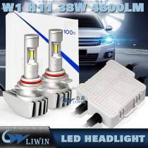 Auto Parts, Led Hot Super White LED Headlight H1 H4 H13 H16 880 HB3 D1 COB/p hillips Comin 38w 12V 24V 9600LM H7 Car Light super and cool car music system lcd