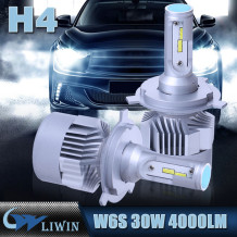 LVWON H7 Flips LED Headlight Kit Q4 Auto LED Bulb 33W 3800LM Car Headlight H4 Hi/lo New Design Led Car Light hot sale car door ghost shadow led light