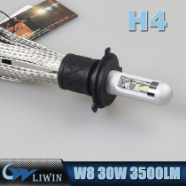 LVWON Factory Supply High Power W8 X4 Series H4 Car Led Auto Lamp Headlight 30W 3500LM Auto 9007 Led Headlight hot sale led car logo door light
