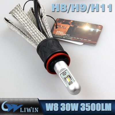 LVWON Bulb Car Led Light X4 Led Headlight H8 H9 H11 30W 3500LM H1 H7 HB3 HB4 9005 9006 880 881 Led Fog Lamp 8th generation led door courtesy light with car logo
