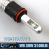 LVWON New Generation Auto Car Led Head Bulbs H8/H9/H11 High Power Fog Light X4 30W 3500LM Automotive Bulbs LW car equalizer music activated sticker Rhythm lamp made in China