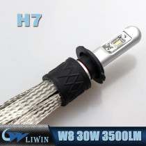 LVWON Car Accessories Auto H1 Head Lights Led X4 30W 3500LM H7 G8 Led Headlight 6000K Led Car Roof Light LW Popular Selling car led sticker lights with different colors and size