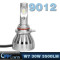 LVWON High Power Head Light Lamp L6 30W 3500LM 9012 12V Led Headlight Bulb newest style led ghost shadow car logo light