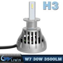 LVWON Led Auto Lighting L6 H3 Led Headlight Plips 30W 3500LM 6000K Automotive Bulbs H1 H7 H11 9005 9006 H16 Mzda 6 Font Lght hot sellingled ghost shadow light