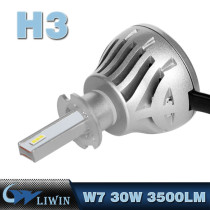 LVWON New Products Auto Parts 30W 3500LM Led Lighting Lamp And Led Headlight Bulbs L6 H3 Led Auto Lamp H7 H1 H4 9005 9006 880 hot selling led car door logo laser projector light with names