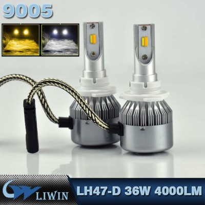 LVWON NEW 36W 4000LM 9005 HB3 6000K Car Bus LED Headlight Bulbs Fog Lamp HID Kit For Lacetti Headlight auto led welcome ghost shadow light