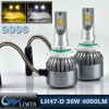 LVWON Led Headlight Bulb HB3 9005 Auto Led Kit Bubls Double Light 36W 4000LM Led Kits LED Laser Car Logo Light