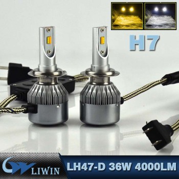 LVWON 36W 4000LM Super Bright 12V Led Conversion Kits For Car Headlight H7 12v 3w 5w car logo light