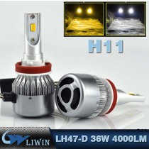LVWON H8 H9 H11 Led Headlight Bulbs 36W Led Car Headlight 4000LM Auto Led Headlight Lamp Foglight LH47D E90 Headlight 12v 5w newest 8 version led car logo door light