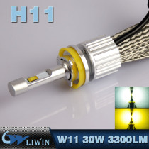 LVWON H8 H9 H11 Led Headlamp Auto Parts Head Light Auto Lighting 6000K+3000K H3 100W 12V Bulb 12v 5w car logos with names