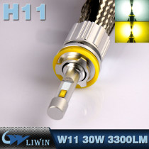 LVWON New Product 30W Accessories Motorcycle 7S 12v 24v H1 Car Auto Truck Led Headlight Kit new model famous led car brands logos