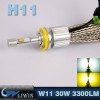 LVWON Hot Sale Led Headlight Bulbs Conversion Kit With Led Car For For d Head Light 5W CREE led ghost shadow car logo light
