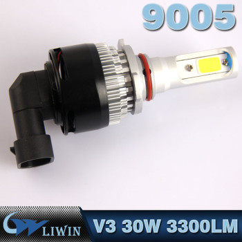 LVWON Hottest Error Free 9005 HB3 Led Headlight 12V 30 Cob Motorcycle Bulb Replacements 3300LM For BM W X6 Headlight cree chip 12v 3w 5w car logo signs