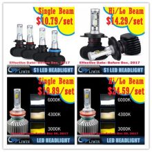 two color car led headlight ,