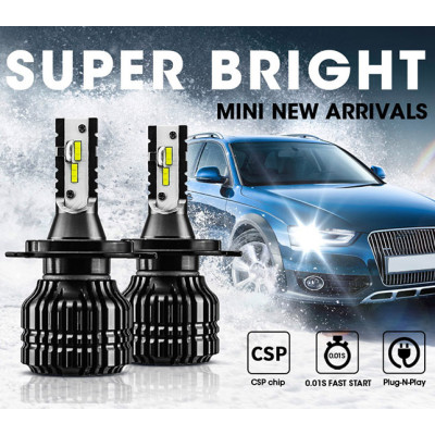 W19 Q5 led headlight car accessories light lamp kit H4 H7 H11 white led car headlight kit