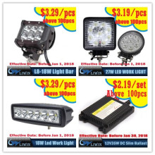 factory wholesale  3 color LED headlight 36w,8000lm 12v single bulb, only need $ 20.69/2 pcs