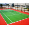 Rubber tennis court