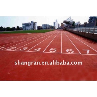 plastic running track and field material