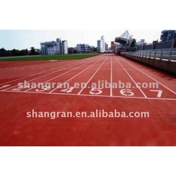 rubber polyurethane running track material