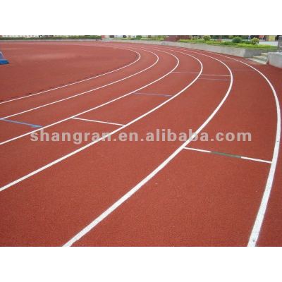 rubber track and field material