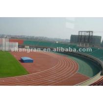 Mixed running track surface