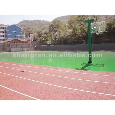 Mixed running track surface