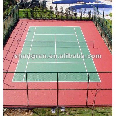outdoor volleyball court material