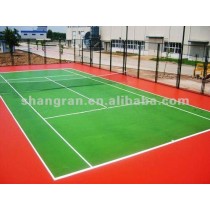 outdoor tennis court material