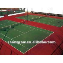 rubber tennis court