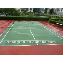 Hot sale!!! Anti-slip pu outdoor badminton court