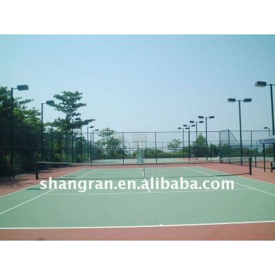 rubber tennis court