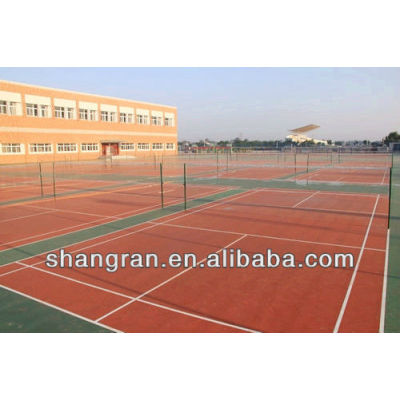 Hot sale!!! Anti-slip pu outdoor badminton court