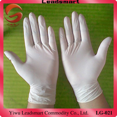 Disposable 5.8g non sterile powdered latex gloves