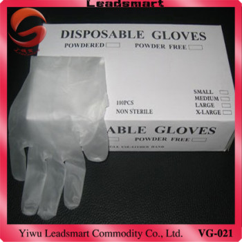 Exporting disposable vinyl PVC gloves medical grade