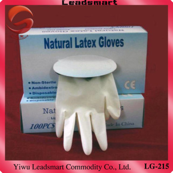 Textured Powdered latex safety gloves supplier