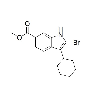 Methyl 2-Bromo-3-cyclohexyl-1H-indole-6-carboxylate